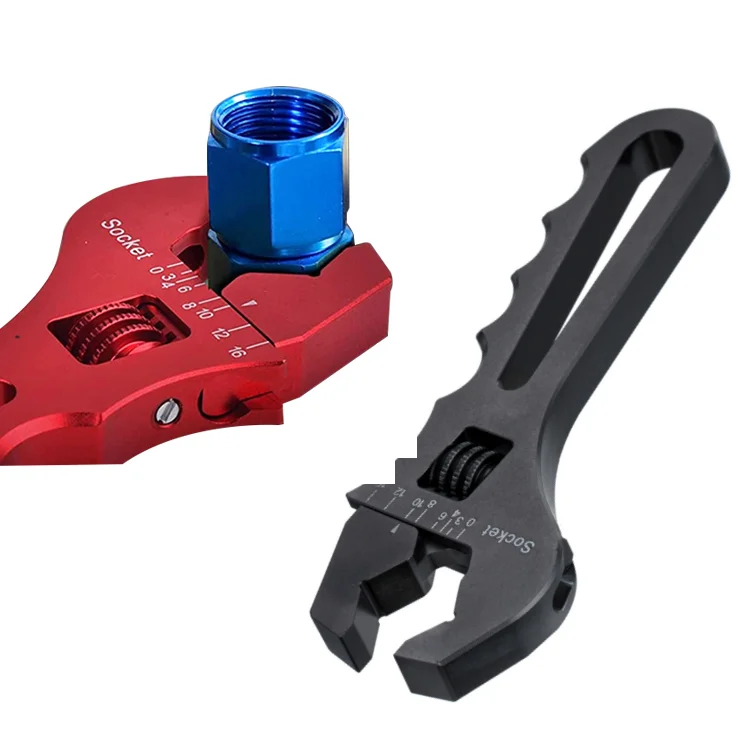 AN Hose Fitting Adjustable Wrench – Lightweight Aluminum, Blue, Fits 3AN To 16AN