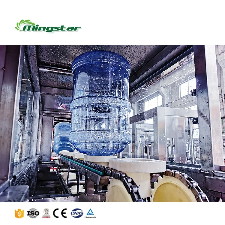 3 in 1 Automatic 5 Gallon 20liter Bottled Agua Water Bucket Washing Filling Capping Machine