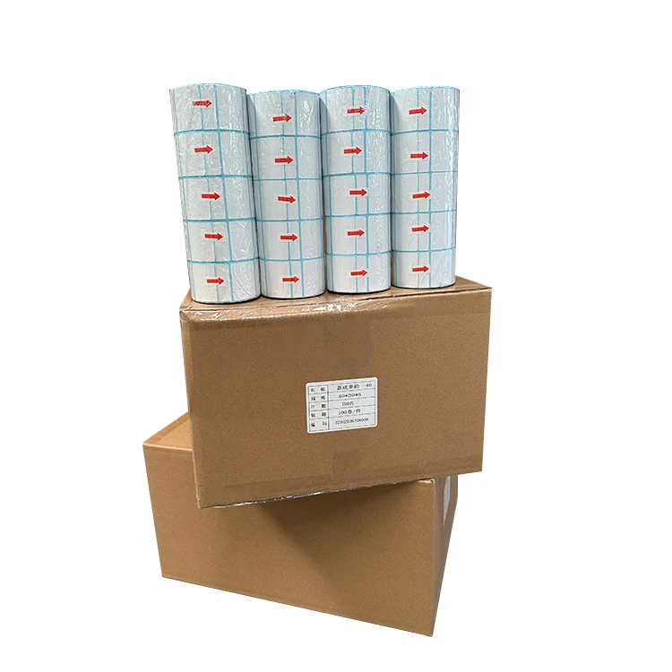 Termiese Etiketrol Aangepas 4*6 Termiese Papier Selfklevende Etiket vir Logistieke Vervoeretikettering