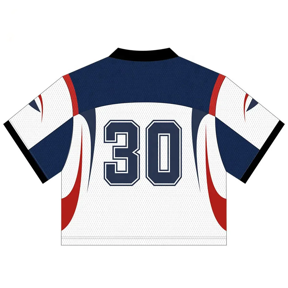 Nový dizajn sublimovaného oblečenia pre americký futbal, plne prispôsobiteľné unifromy s výšivkou, sieťové dresy pre americký futbal