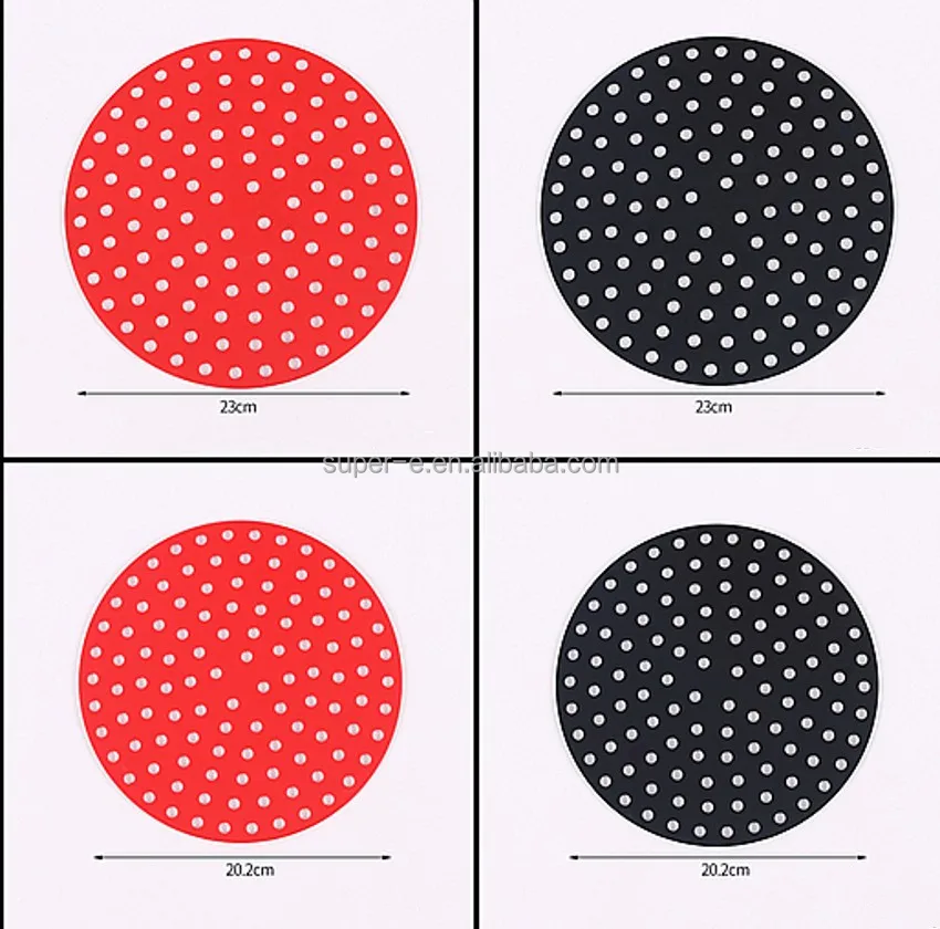 2023 Reusable Silicone Air Fryer Liner Mat Non Stick Steamer Pad Baking