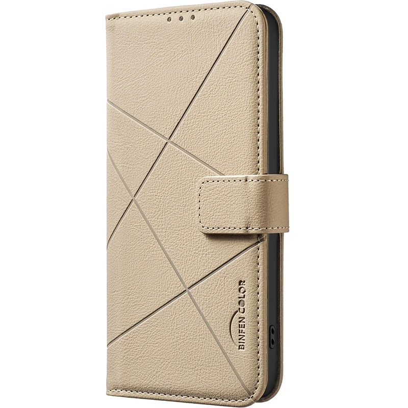 Coque Portefeuille En Cuir PU Pour Vivo Y21 / Y21s / Y33s - Protection RFID - Fentes Pour Cartes - Support Intégré - Noir