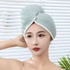Hair drying cap [green/pink]