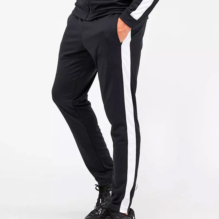 Custom Blank Full Zipperup Gym Jogging Pants Suits Slim Fit Sweatsuit