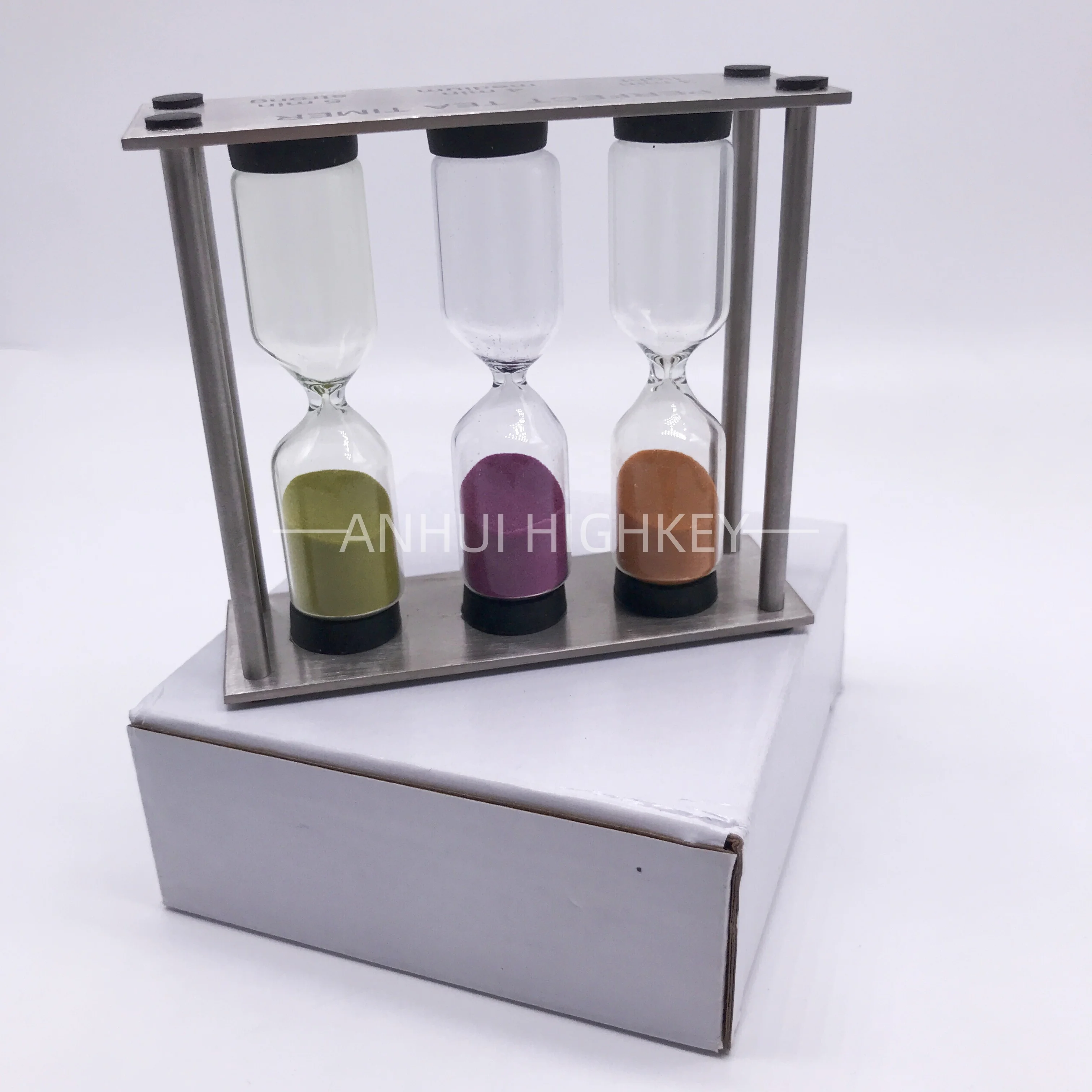 TEA10 Venta caliente en Reloj de arena de combinación de metal 3/4/5  Minuto Perfecto Temporizador de té En stock