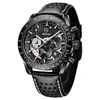 4 Black Dial White Scale -- Leather Belt