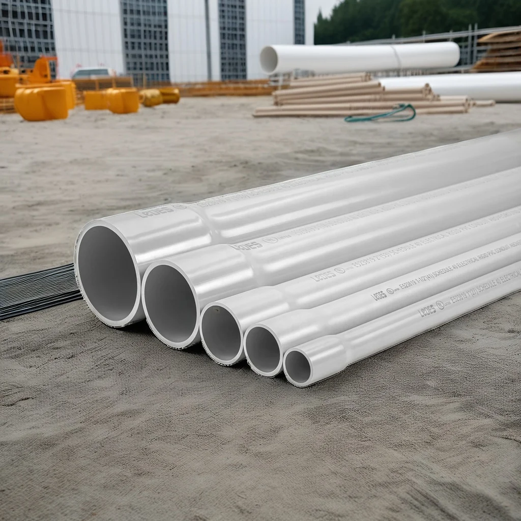 LeDES 3/4" Conduit CSA Schedule 40 PVC Pipe FT4 Fire Rated Sunlight Resistant Trusted China Factory for 1/2" Electrical Conduits