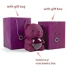 Purple-Bear Soap Flower