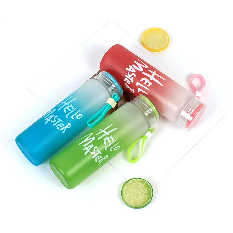 420ml Cylinder Frosted Portable Wide Mouth Colorful Reusable Glass Drinking  Water Bottle With Plastic Cap - Buy 420ml Cylinder Frosted Portable Wide  Mouth Colorful Reusable Glass Drinking Water Bottle With Plastic Cap