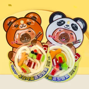 Kara Shaped Soft Candy Kapibara Capybara Fruity Flavored Noodles Style Packaged in Hot Sale Bag for Children for Small Shops