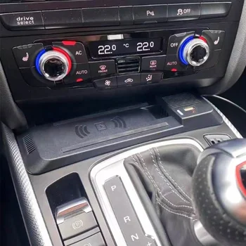 15W Wireless Charging Pad for Audi A5 A4 Allroad S5 RS5 Q5 A4 B8 B9 Charger USB Quick Charge Phone Holder Car Accessories