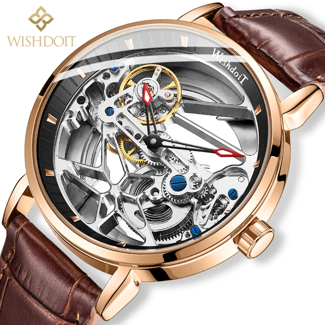 WISHDOIT 7700B Fashion Chinese Mens Mechanism Watch
