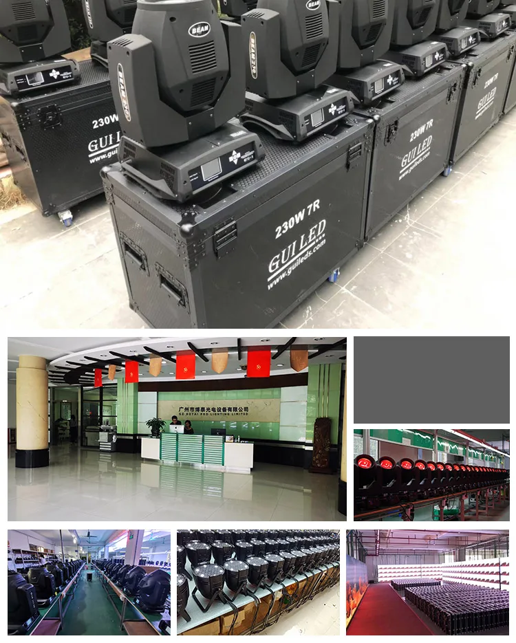 230w Moving Head Double Lens Strobe 7r 230w Beam Ba For Stage Wedding