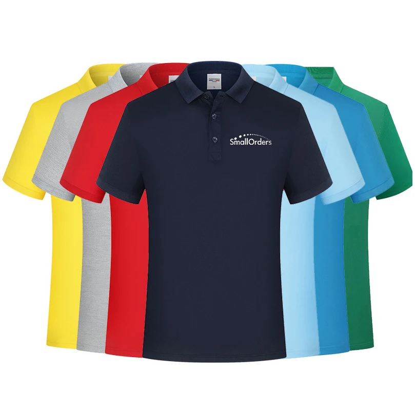 Promotional blank organic cotton Polo Shirts outdoor activities tee shirt personaliser custom logo color plus size men's t-shirt