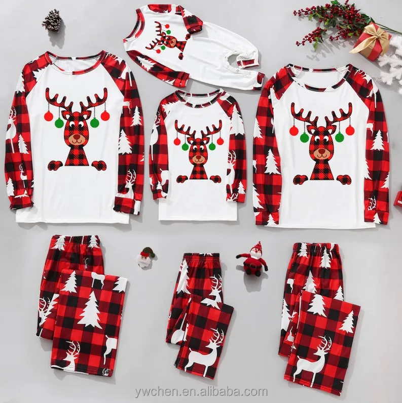 2022 Latest Xmas Halloween Pyjamas Set Christmas Pajamas Family Custom ...