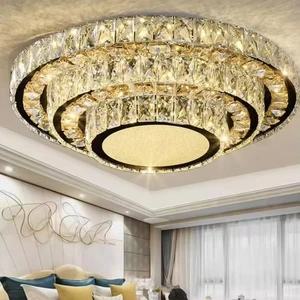New Restaurant Dinning Decorative Ceiling Light Luxury Crystal Ceiling Lamps for Modern Interior