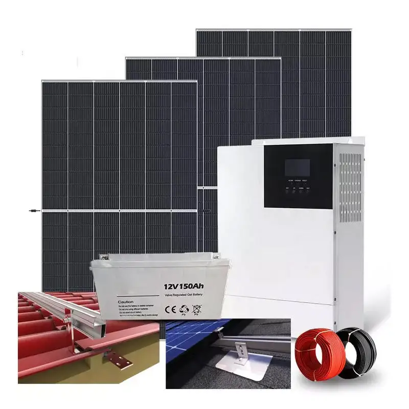 Complete Set Solar Panels Power System 5kw 10kw 15kw 20kw 50kw 100kw ...