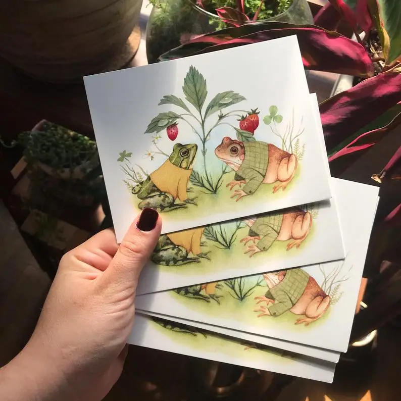 Custom Waterproof Post Greeting Card Printing Made for Business Postcard