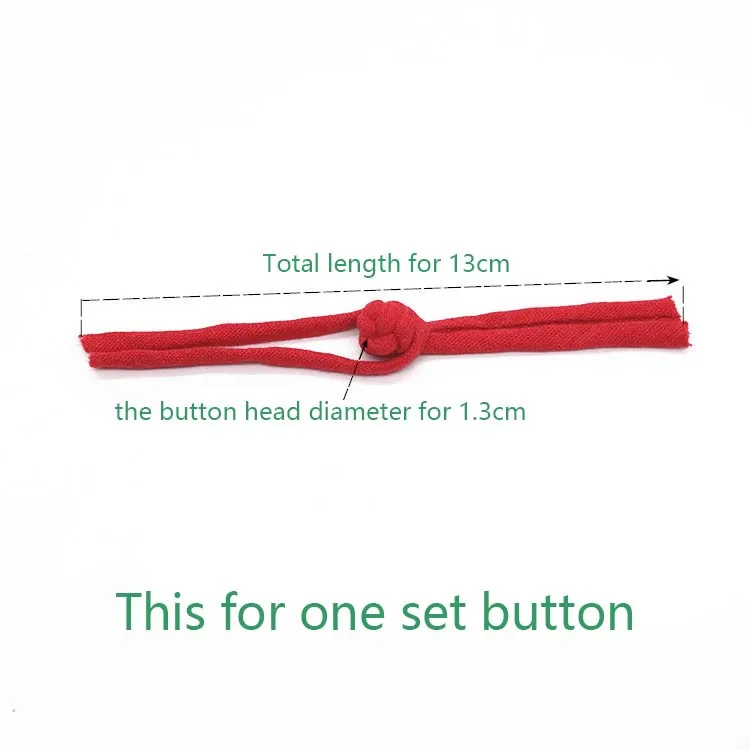 Wholesale Linen Cotton Fabric Straight Button Clothing Accessories Plate Fabric Flower Buttons for Cheongsam Tang Dress Lace