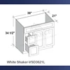Shaker blanc-VSD3621L