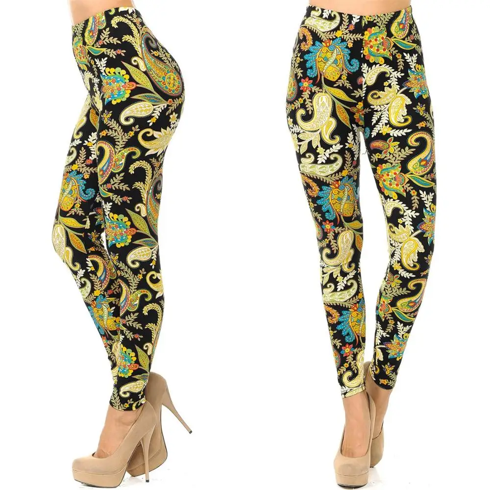 Hot Sale Bright Yellow Flowers Paisley 