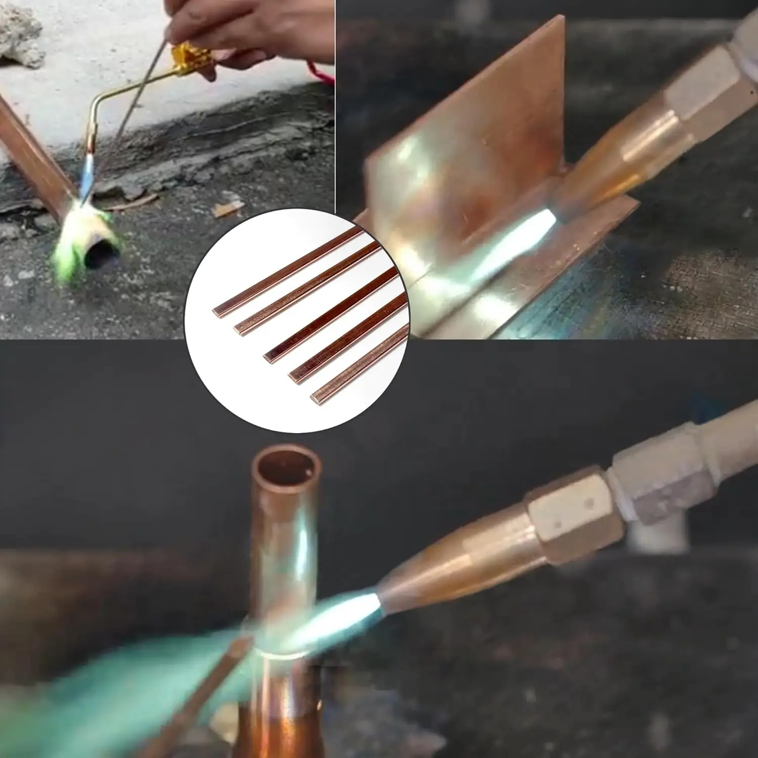 Copper Braze Rod Refrigeration Brazing Material Solder Bar Iron Steel Welding Filler Metals Wire Rods