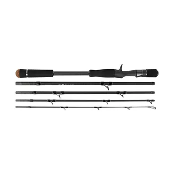 Road Sub-rod 4/5 Section Portable Carbon Gun Straight Handle Rod Black Long Throw Travel Fresh Sea Water Fishing – Rod – view 2