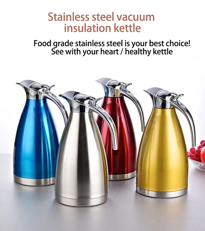 Stainless Steel Thermal Carafe Double Walled Vacuum Thermos Carafe With