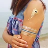 Gold metallic tattoo