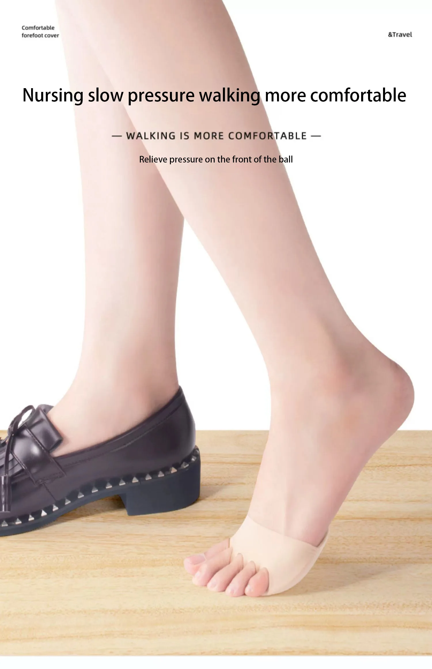Forefoot Toe Socks Anti Skid Shock Absorbing Palm Pads
