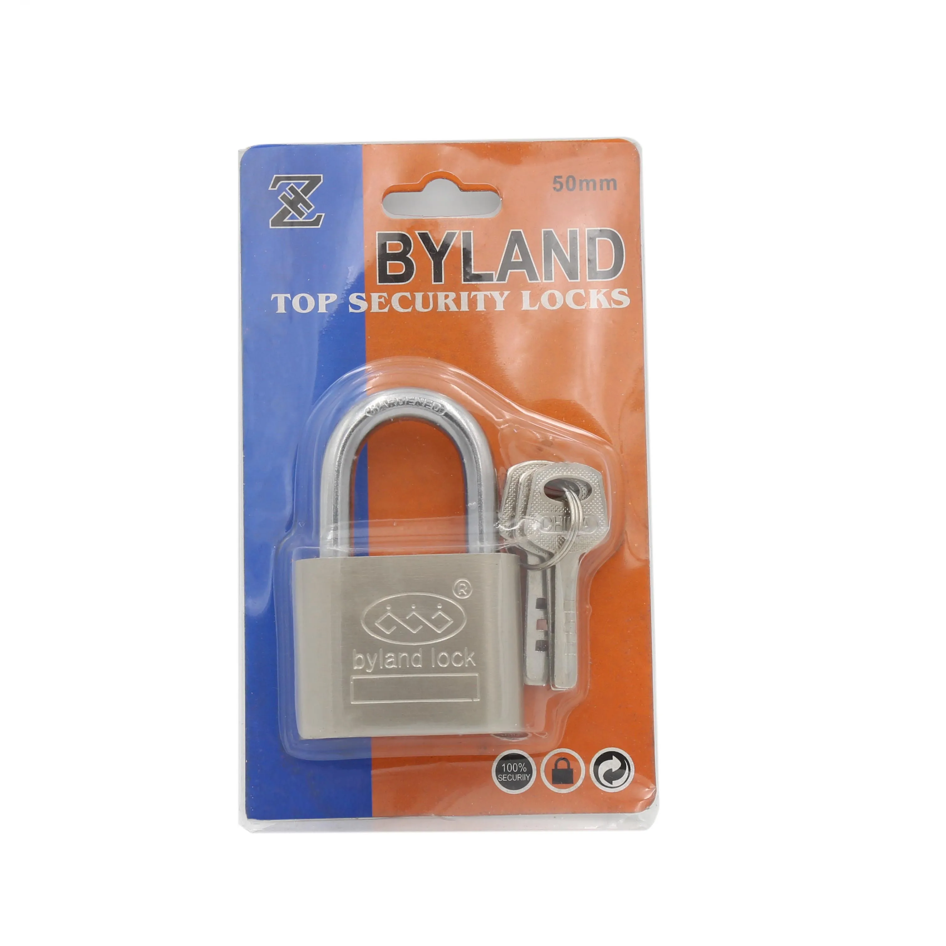 ZH001 High Quality and Safety Iron Padlock Matte Blade Fillet Padlock