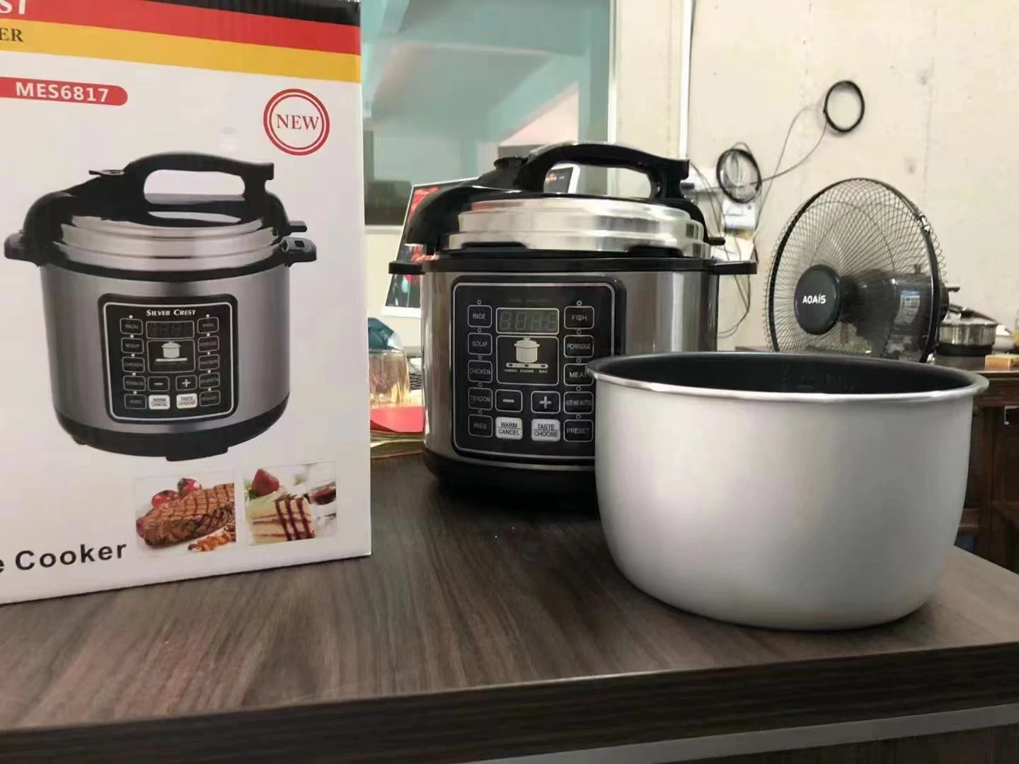 Factory Price 6L Home Appliance 6L Electrical Multi Cooker Multifunctional Electric Pressure Cookers Silver crest Rice Cooker
