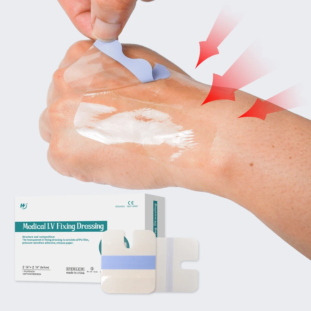 Transparent Film Dressing, Picture Frame Style, Adhesive Tape Pads for IV Catheters, Post-Surgical, Medical Appliance