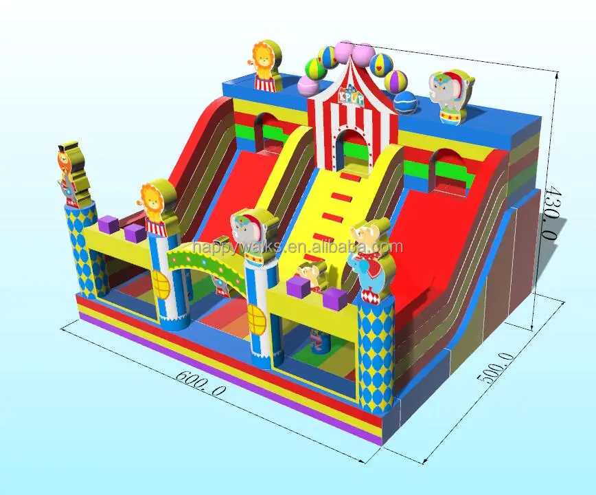 Customized Inflatable Castle Bouncer House Castle Animal Theme ...