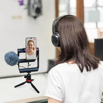 BOYA BY-VG380 Video Kit for Smartphone Microphone Set with BY-MM1 Mic for IOS Android Vlogging Podcasting Recording detail image
