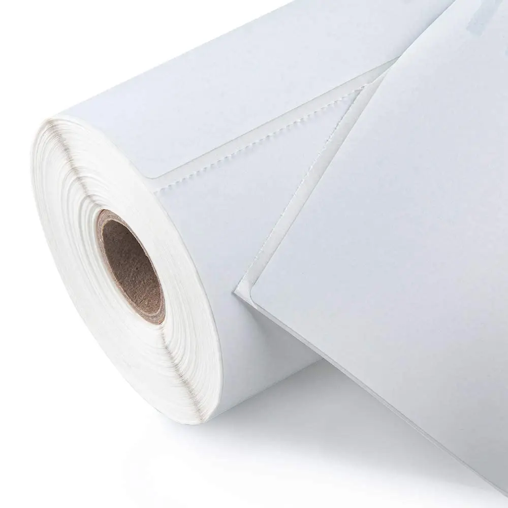 Custom 4x6 Adhesive Thermal Paper Roll Express Shipping Delivery Sticker Labels for Industrial Use manufacture