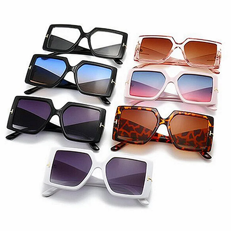 Gafas De Sol Gran Tamaño Para Hombre Mujer Lentes Cuadrados Moda Retro 2022  Lujo