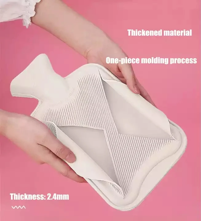 Портативная утолщенная плюшевая ткань, ПВХ материал, водный инъекционный мешок для теплой воды