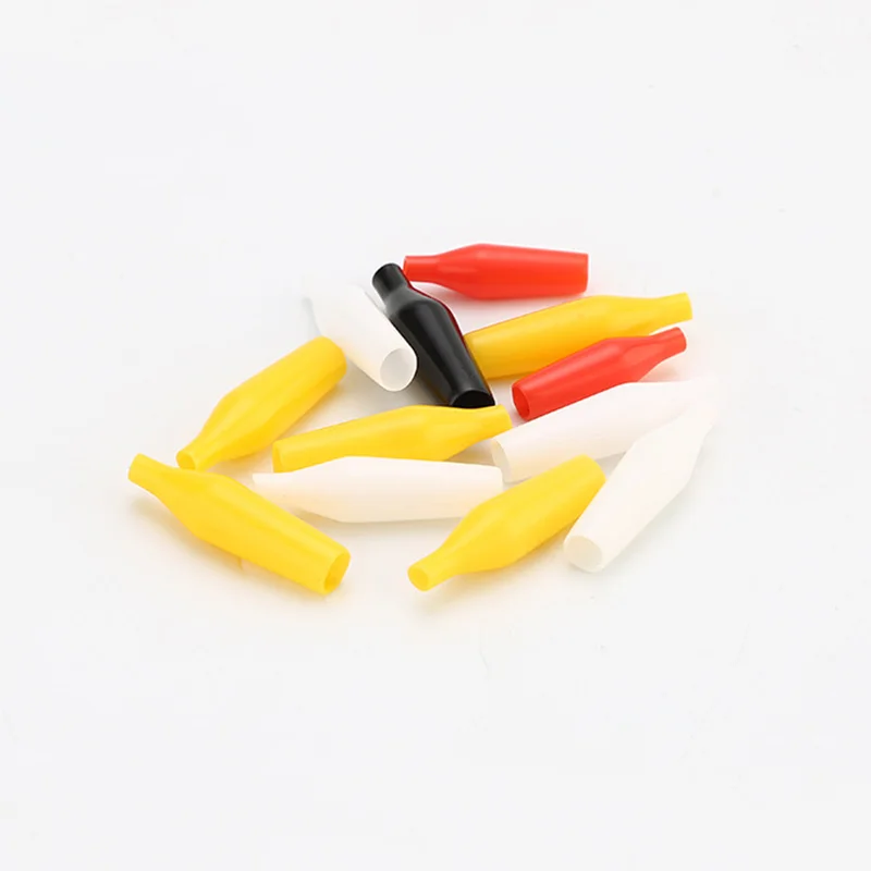 Cleqee 1 2colors Red&Black PVC Insulation Copper Plated Safety Test folders Crocodile Alligator Clips