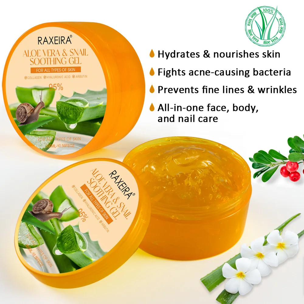 Private Label 100% Pure Aloe Vera Gel for Skin and Hair - Soothing & Hydrating Moisturizer FD60164112