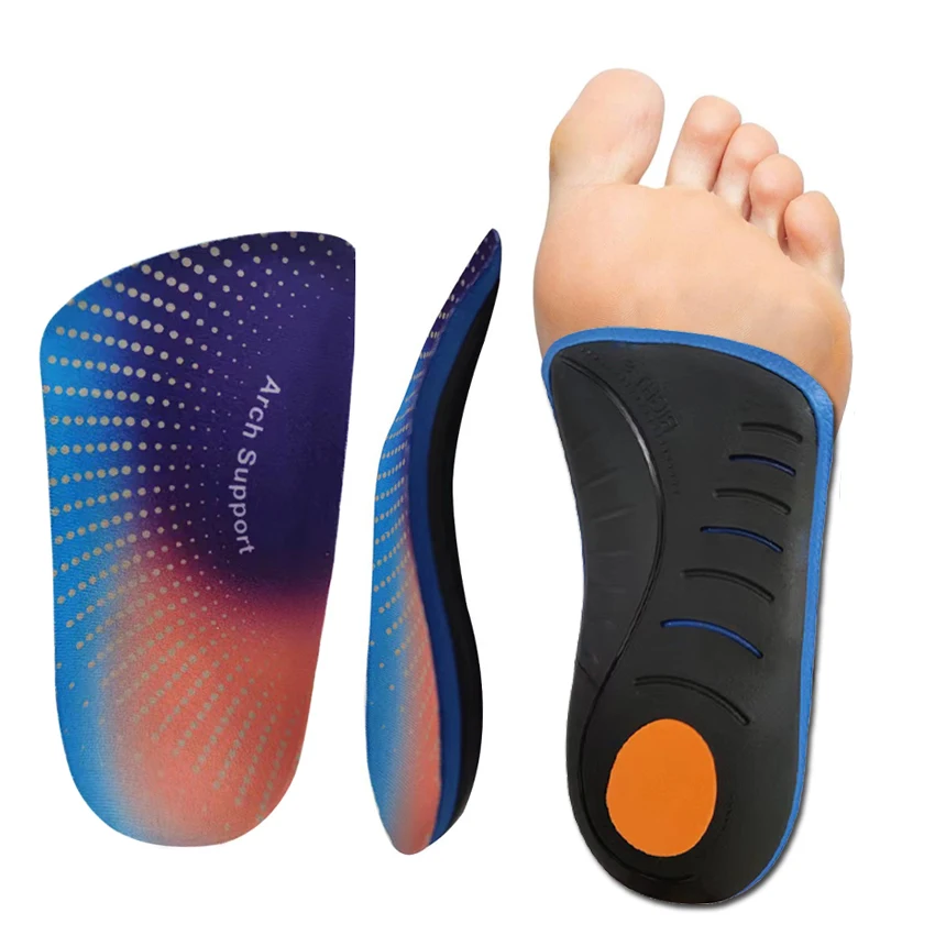 Support Insoles High Arch Sole Inserts Flat Feet Correction Heel