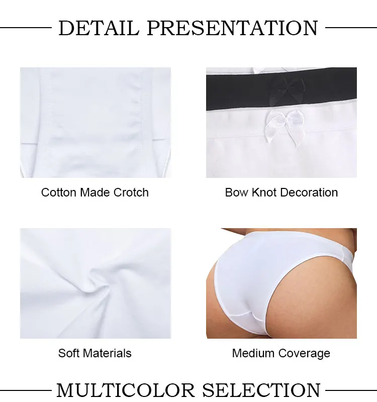 Competitive Price Lowrise Cotton Stretch Bikini Breathable Women's