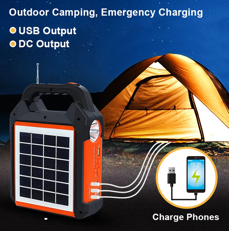 Ep0188 Solar Energy System Lithium 18650 Battery Solar Power Generator