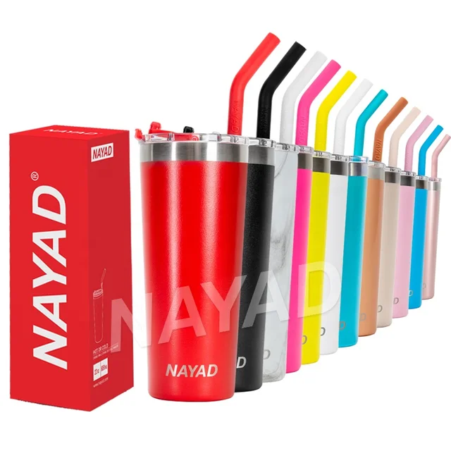 2024 NAYAD Customizable 22oz 650ml High Quality Double Wall Stainless Steel Tumbler Durable Metal Bottle Daily Tea Thermos Use