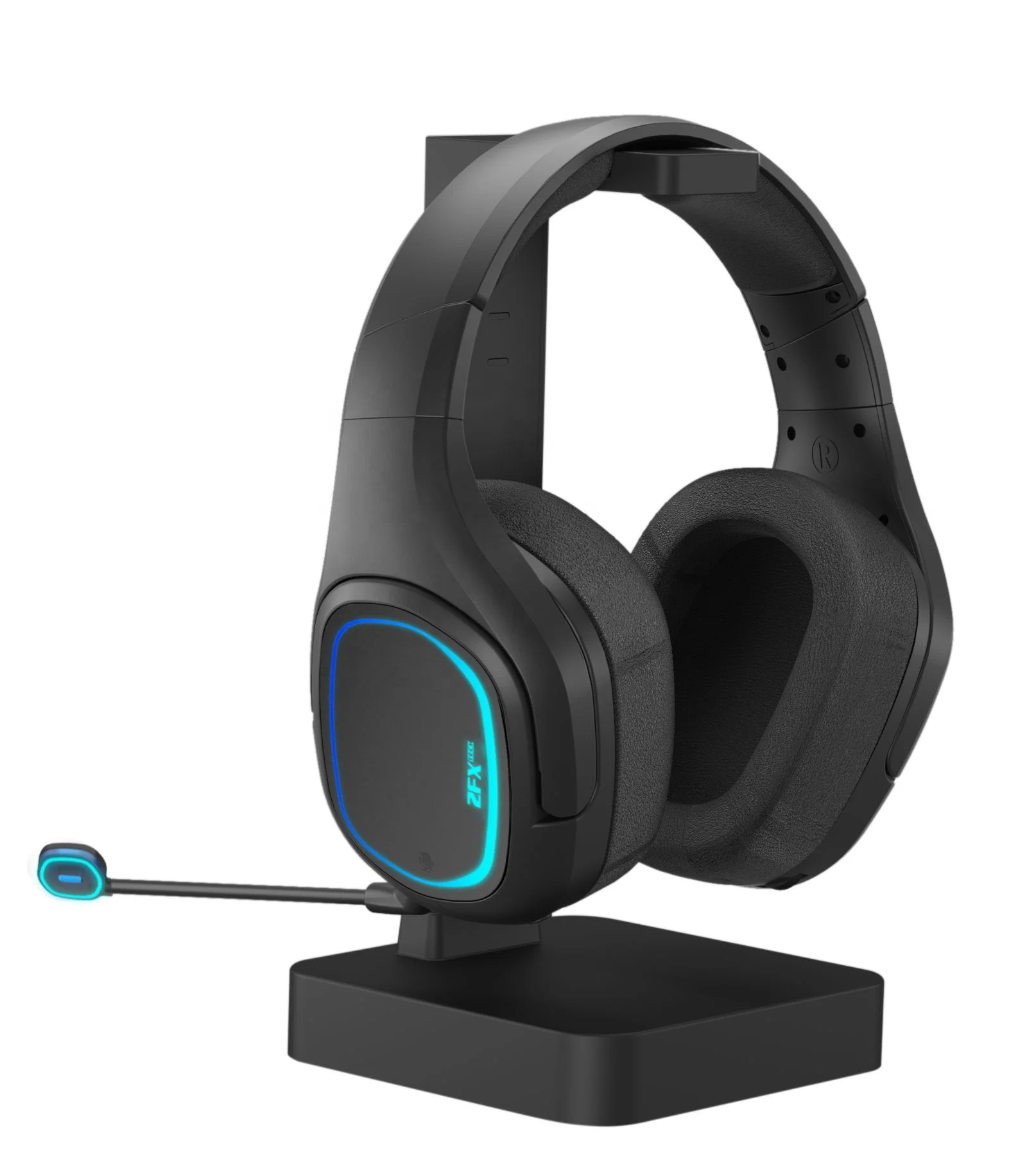 wireless gaming headset with wireless charging