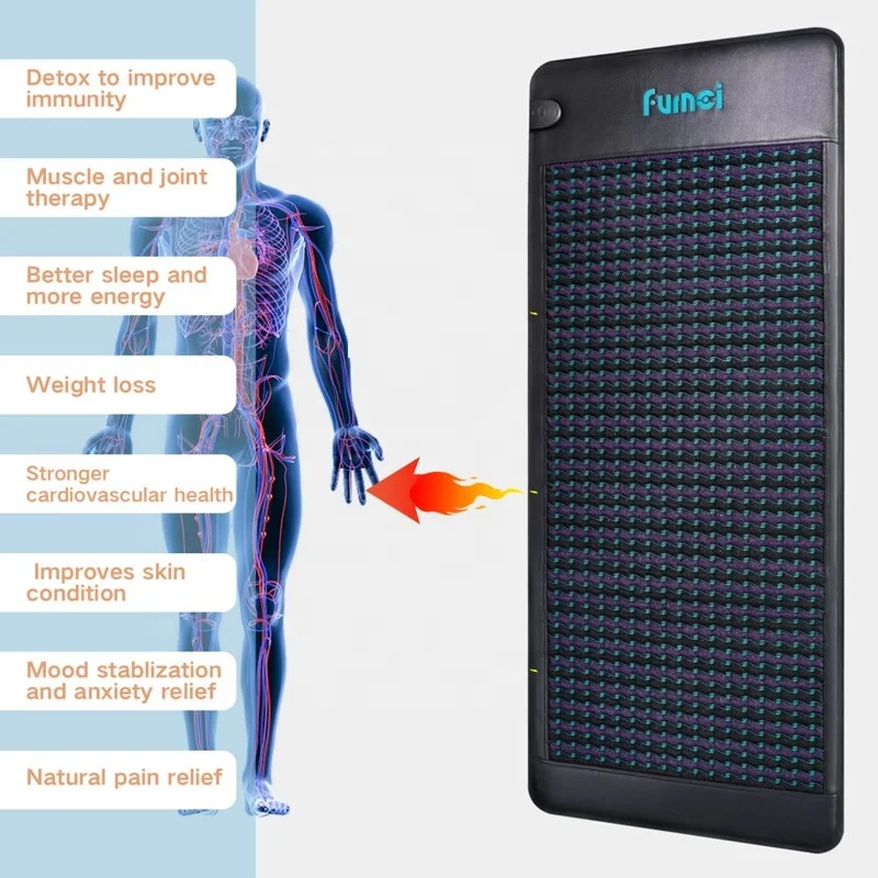 FUMEI Infrared Bio Mat Far Infrared Heat Mattress Pulsed Electromagnetic Field Technology Pad Magnetic and Crystal Layers