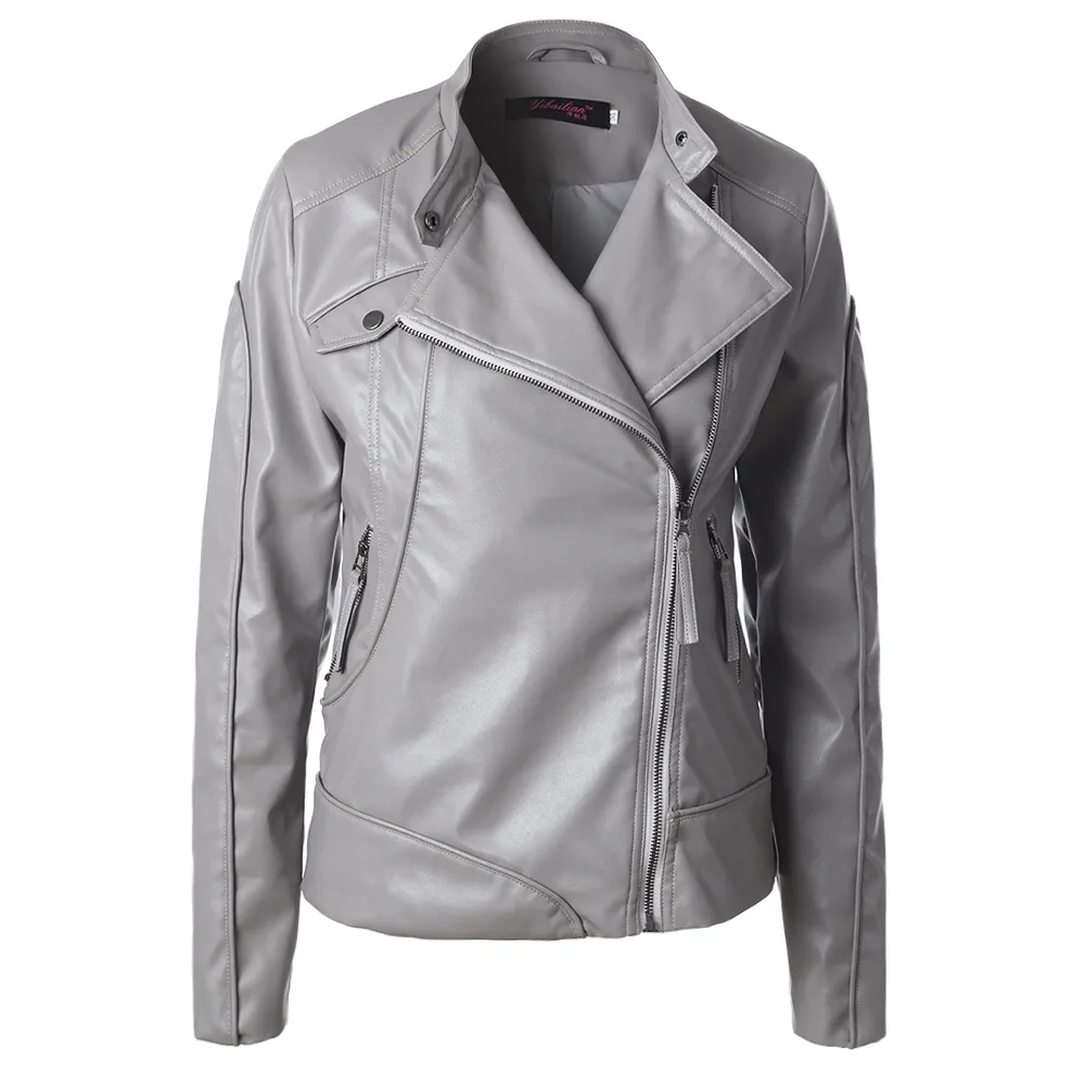 side zip leather jacket womens