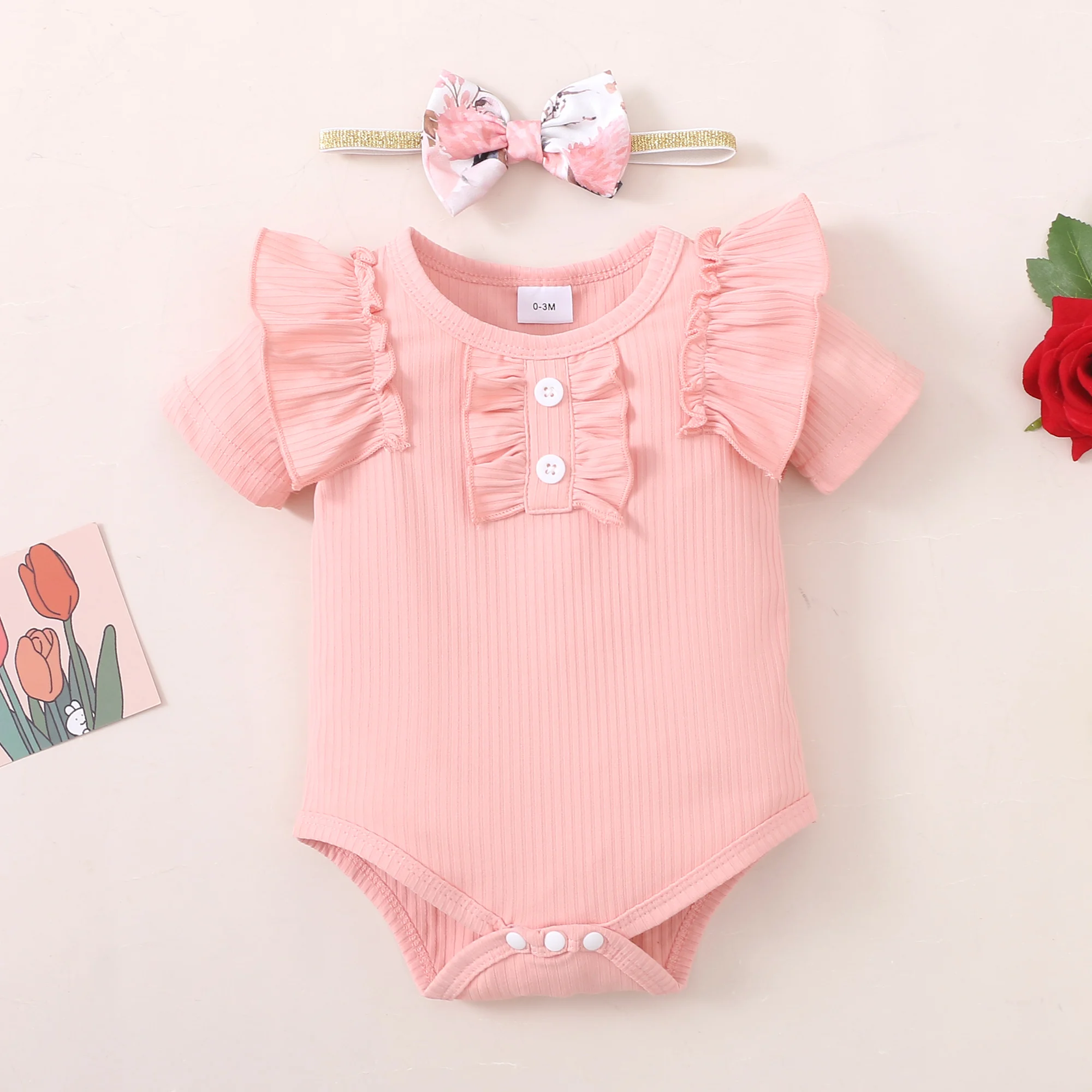 Newborn Baby Girl Clothes Outfit Infant Girl Clothes Cotton Baby Girl's