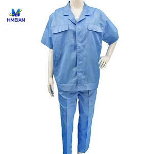 High Quality Polyester Anti-Static Dust-Free Workwear Factory Safety Work Clothing Esd Suits Esd Garment Esd Antistatic Suit