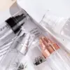 Transparent bottle+Gold Cap